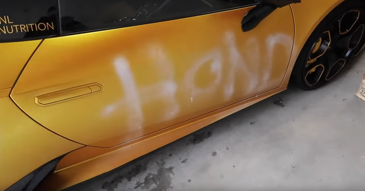 Lamborghini vandalisme
